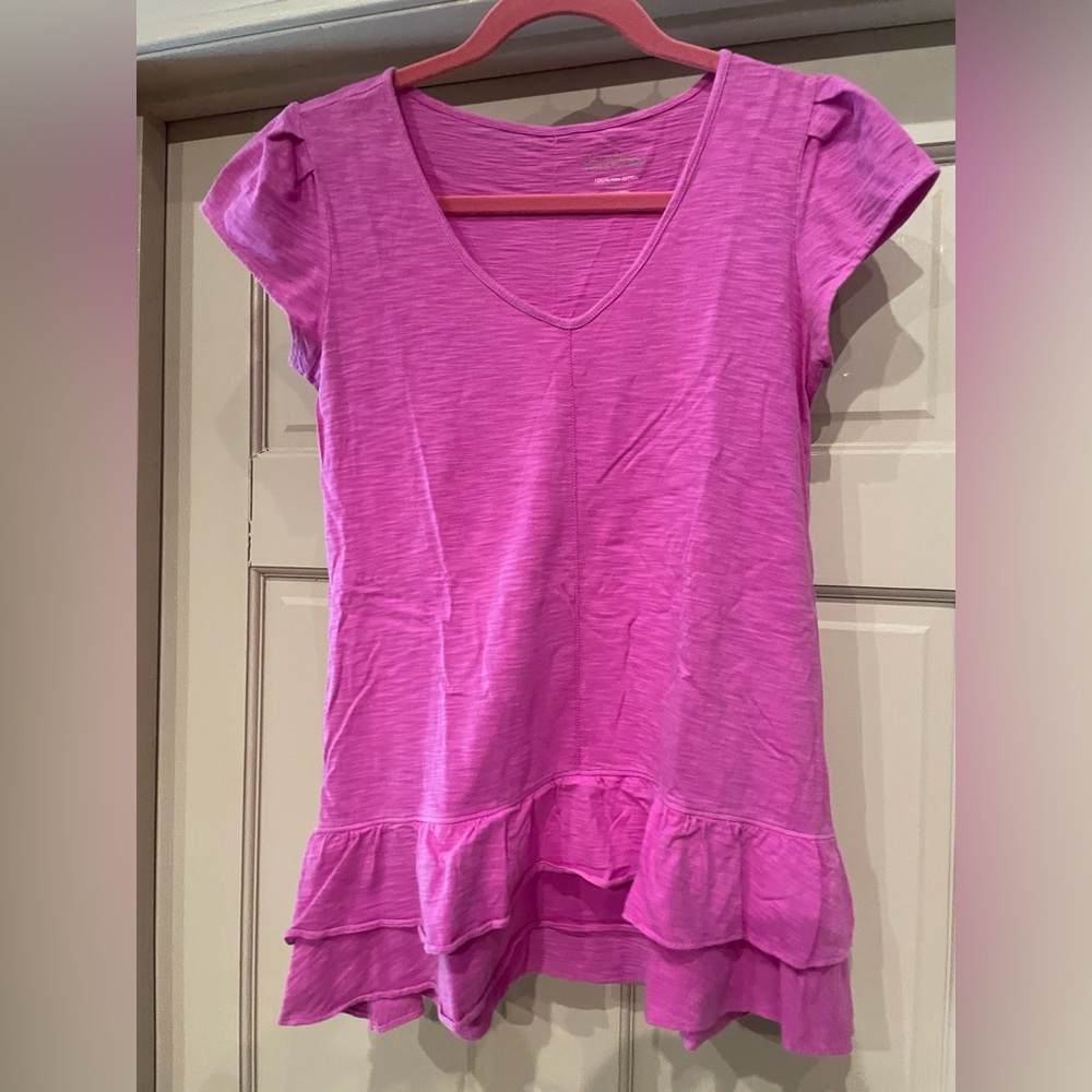 Lilly Pulitzer ruffle tshirt